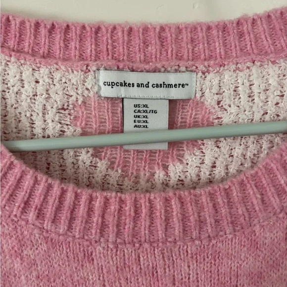 cupcakes & cashmere Pink Heart Sweater - Picture 2 of 3
